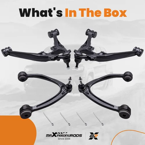 Vista 6 de maXpeedingrods 4 brazos de control frontal para Cadillac Escalade ESV EXT GMC Sierra Yukon Chevy Silverado Avalanche Suburban Tahoe 2007-2014