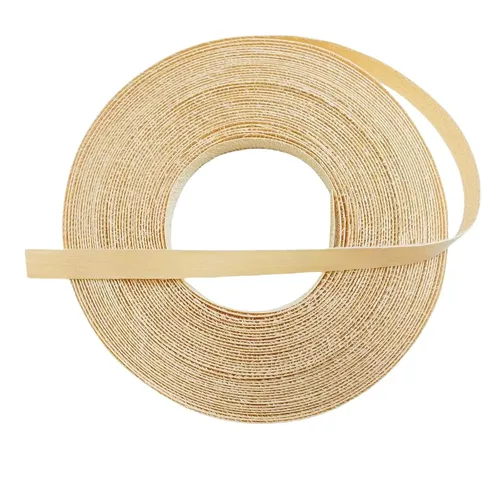 Vista 7 de Tira de bandas de borde de chapa de madera de abedul de 1/2 pulgada x 50 pies, sin planchar, borde de chapa de madera enrollado con adhesivo