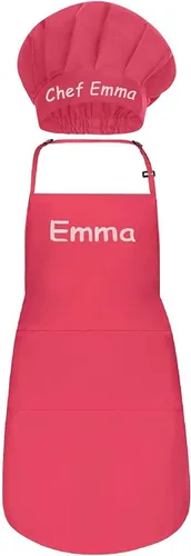 Vista 13 de Delantales personalizados para hombres y mujeres – Delantal personalizado con nombre bordado y bolsillos para cocina, pintura, manualidades, salón
