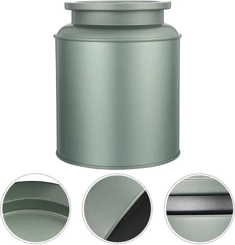 Vista 9 de OUNONA Tinplate Tea Storage Container with Lid Packaging Box for Spices