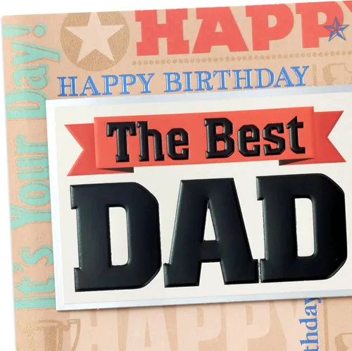 Vista 5 de Tarjeta de cumpleaños Hallmark para padre (El mejor tipo de papá)