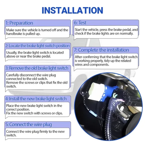 Vista 5 de Interruptor de luz de freno para Ford F150 F250 F350 Focus Mazda 2 3 5 6 Lincoln MKC MKT 8T4T-9G854-AA 4838697