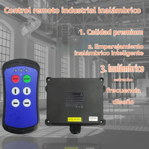 Vista 2 de A400 Control remoto industrial Inalámbrico Grúa Polipasto de 4 botones Interruptor de puerta trasera Transmisor y receptor 12V 24V (CA/CC 12-24V)