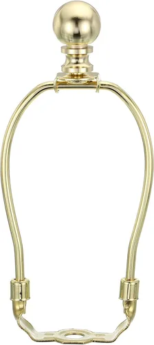 Vista 18 de PATIKIL Kit de arpa de lámpara de 5 pulgadas con remate, 1 juego de soporte dorado