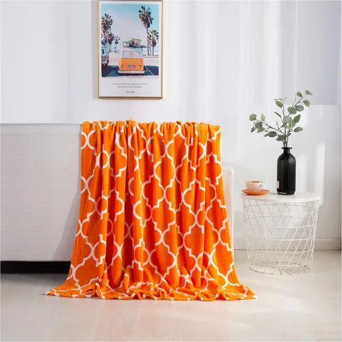 Vista 8 de Elegant Comfort - Manta de vellón muy suave y aterciopelada, con estampado navideño, a cuadros escoceses, de 50 x 60 pulgadas (búfalo negro)