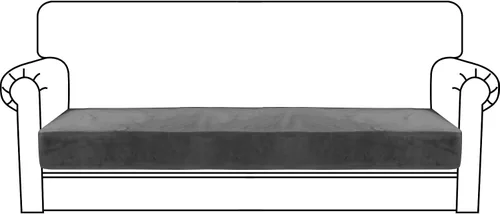 Vista 76 de MAXIJIN Fundas de cojín elásticas de terciopelo para sofá, funda de cojín suave de repuesto para sofá de dos plazas, protector de asiento