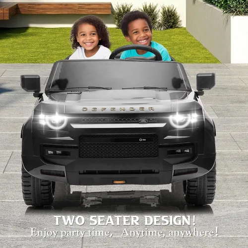 Vista 3 de Land Rover Defender Octa Ride on Car de 24 V y 2 plazas Negro