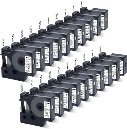 Vista 10 de Cinta de etiquetas Dymo D1 45013 de repuesto para Dymo D1 A45013 S0720530, funciona con DYMO LabelManager 160 280 360D 420P 210D PnP cinta