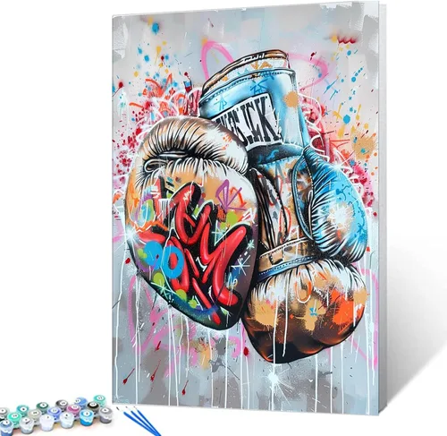 Vista 33 de Tucocoo Kits de Pintura por Números para Adultos y Niños - Labios Graffiti Sacando la Lengua - Pintura al Óleo Digital DIY sobre Lienzo Arte