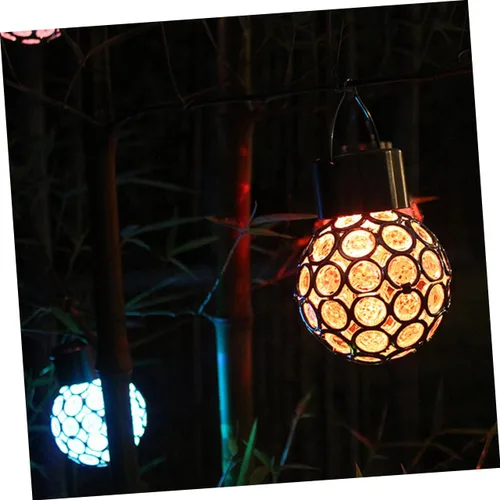 Vista 9 de OSALADI 3 unids patio colgante luces interiores luces colgantes hermosa lámpara colgante solar lámpara colgante lámpara colgante de cristal