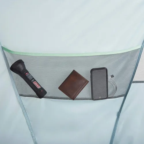 Vista 7 de Coleman Skydome XL - Tienda familiar grande con configuración de 5 minutos, tienda de campaña resistente a la intemperie con lluvia y bolsa