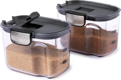 Vista 12 de Progressive International ProKeeper+ Juego de recipientes herméticos de plástico transparente para organización de la cocina del panadero