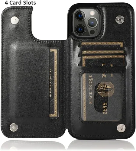 Vista 2 de Funda de teléfono tipo cartera para Samsung Galaxy Note 10 con ranura para tarjetas, funda de cuero con tapa para Samsung Galaxy Note 10 con soporte