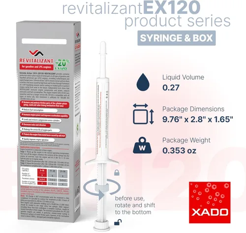 Vista 5 de XADO EX120 para motor de gasolina, paquete de 3 + supergrasa