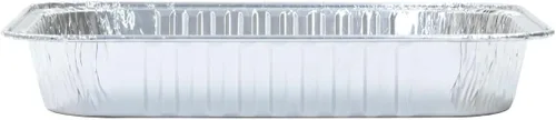 Vista 3 de Dynamic Sartén de aluminio resistente (paquete de 24) bandeja de 17.98 x 13.23 x 2.83 pulgadas, para asar, tamaño compacto, apto para horno