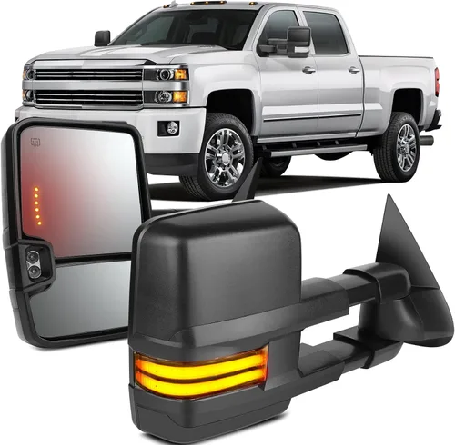 Vista 24 de OCPTY Espejos de remolque sin calefacción, para el lado izquierdo del conductor derecho del pasajero, aptos para 1988-2001 para Chevy para Gmc C3500