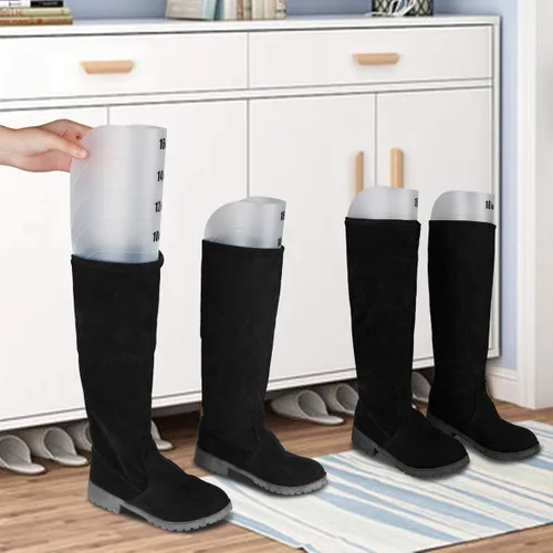 Vista 4 de JJDPARTS Estirador de zapatos para mujer, estirador de zapatos para botas, botas ajustables, pies anchos, forma de árboles de zapatos, zapatos