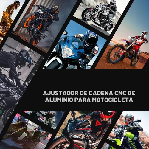 Vista 6 de Accesorios universales modificados para motocicleta, regulador de aleación de aluminio CNC, nuevo ajustador automático, tensor de cadena de rueda