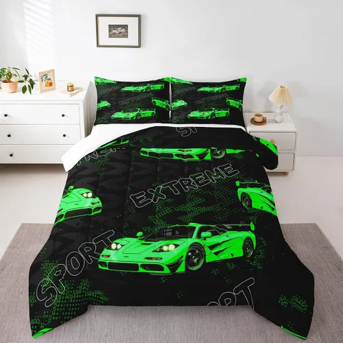 Vista 15 de Feelyou Juego de edredón Groovy de los años 60 y 70 para niños, edredón retro de flores hippie para niños y adolescentes, juego de ropa de cama
