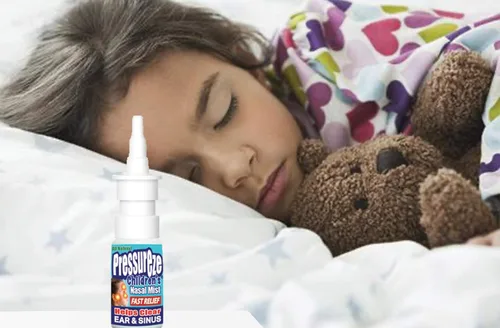 Vista 2 de Pressureze Spray nasal estéril totalmente natural sin conservantes para niños – Spray nasal de alivio rápido – para alergias y congestión sinusales