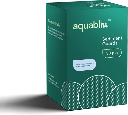 Vista 3 de Almohadillas de sedimento para filtro de ducha AquaBliss - Protege tu piel y cabello del óxido, polvo, arena y otras impurezas en tu agua.