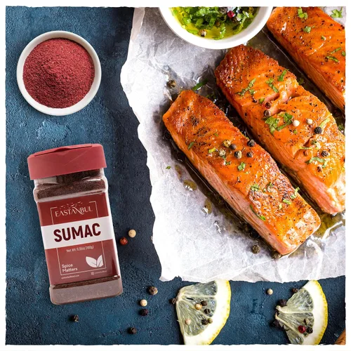Vista 7 de Set de Sumac y Zaatar, Especia de Sumac 184g + Especia de Zaatar 184g, Pack Doble, Duo Esencial, Especia Za'atar para Panes, Ensaladas, Carnes