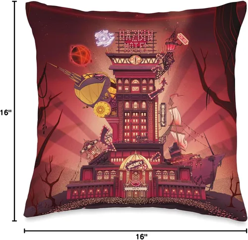 Vista 4 de Hazbin Hotel - Almohada de Hotel Cojín Decorativo