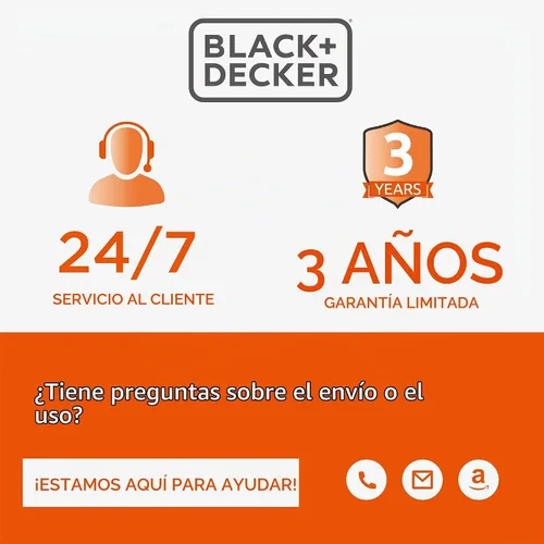 Vista 6 de BLACK+DECKER Carrete de cable de extensión retráctil de 50 pies con 4 tomas, extensión de enchufe múltiple, rebobinado de fácil mango y cable SJTW