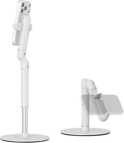 Vista 13 de NEEWER MT010 - Soporte de teléfono celular para escritorio, mesa de oficina ajustable, compatible con iPhone y Samsung para grabación de video
