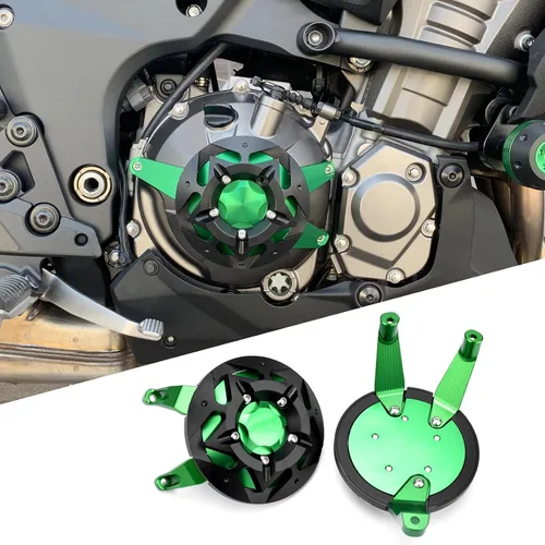 Vista 12 de Funda de protección para motor, cubierta de estator, protector deslizante para carenado, protector de choque compatible con Kawasaki Z900; Z1000