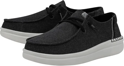 Vista 2 de Hey Dude Wendy Rise Peacock - Mocasines con cordones, para mujer, cómodos y ligeros