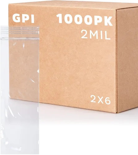 Vista 28 de GPI - Bolsas pequeñas con cremallera de 2 x 4 pulgadas, 1000 unidades, 2 mil, bolsas de plástico transparente con cierre de cremallera, con cierre