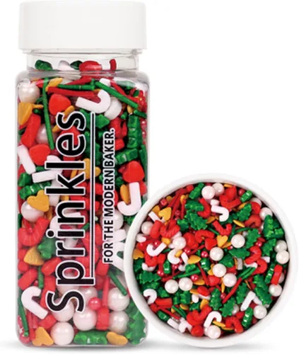 Vista 3 de Decoración comestible de Navidad Sprinkles para Cake Cupcake Topper (xmas003)
