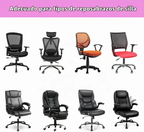 Vista 7 de Melaluxe Fundas para reposabrazos de silla de oficina, elásticas, extraíbles y lavables, fundas elásticas para reposabrazos de silla de escritorio