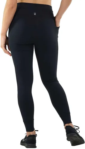 Vista 4 de Spyder Leggings ajustados con cordón de tiro alto y bolsillos para mujer
