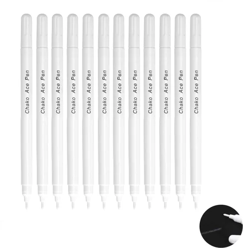 Vista 3 de 12 bolígrafos de marcado de tela borrable en agua, marcador de tela de tinta que desaparece, para coser, aire, borrable, soluble en agua, tinta