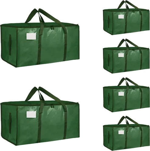 Vista 34 de Paquete de 4 bolsas de mudanza extra grandes y resistentes, bolsas de almacenamiento impermeables con asas y cremalleras, plegables para dormitorio