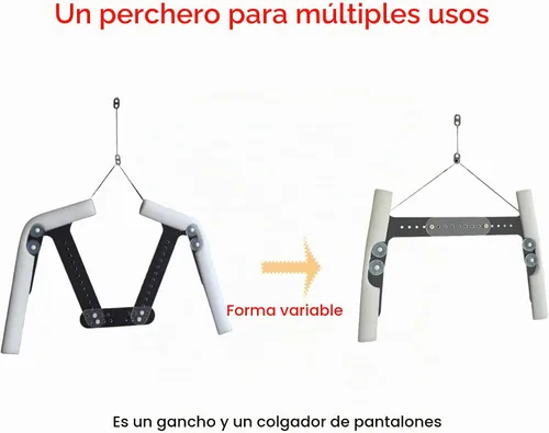 Vista 4 de Percha invisible con forma de maniquí ajustable, soporte de acrílico para colgar ropa, montaje en pared, para venta al por menor, boutique