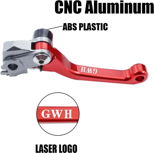 Vista 3 de Palanca de Freno y Embrague Plegable de Billete para Motocicleta, Mango con Pivote de Aluminio CNC para CRF250R 2007-2021 CRF450R 2007-2020 CRF450RX
