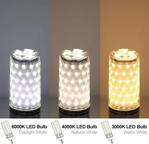 Vista 3 de inShareplus Bombillas LED E12, candelabro de 16 W, blanco cálido 3000 K, CRI80+, equivalente a 1500 lm 120 W, base E12, bombillas LED no regulables