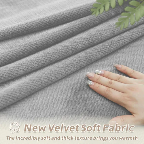 Vista 401 de Arfntevss Fundas de sofá seccional reclinable de terciopelo, Funda de sofá seccional de esquina para sofá reclinable, Funda elástica suave