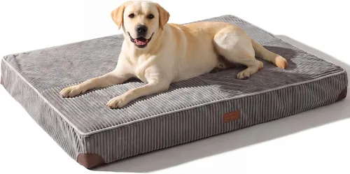 Vista 11 de FUKUMARU Cama para Perros, Camas Ortopédicas de Pana Engrosada para Perros con Funda Lavable, Cama Grande Impermeable para Perros para Jaula