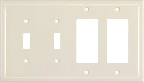 Vista 14 de Henne Bery Placa decorativa de pared con borde moderno, tapa de tomacorriente para cubrir enchufe, aleación de zinc maciza duradera