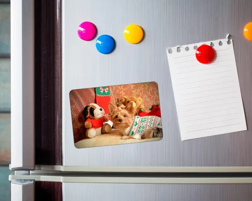 Vista 5 de Tu imán cuadrado personalizado Foto magnética cuadrada para decoración del refrigerador en el hogar, escuela, oficina, cocina, nevera, guarda tus