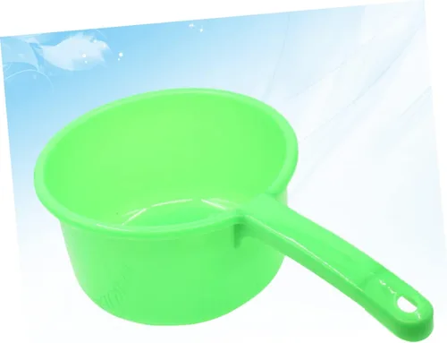 Vista 4 de SHOWERORO Cucharón de agua de plástico con mango largo para baño de cocina y riego de plantas, cuchara versátil para uso doméstico