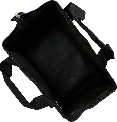 Vista 4 de Bosch 2610041759 - Bolsa de herramientas de lona resistente de 13 x 9 x 9 pulgadas, color azul oscuro Reinforced Handles Zippered Main