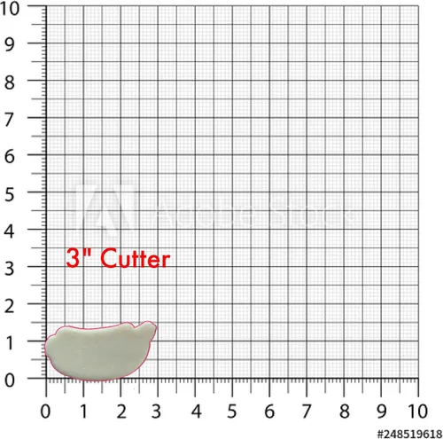 Vista 5 de Inc Hotdog (outline) Cookie Cutter - Dishwasher Safe (2")