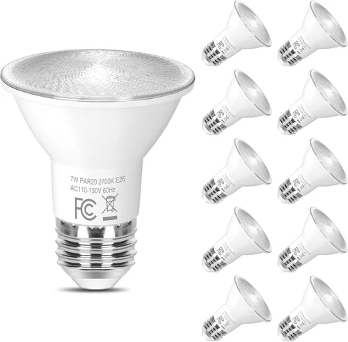 Vista 11 de Brightever Bombillas LED PAR20, bombillas de inundación equivalentes a 50 W, regulables, blanco cálido de 2700 K, bombilla PAR20 de ahorro de 2700K