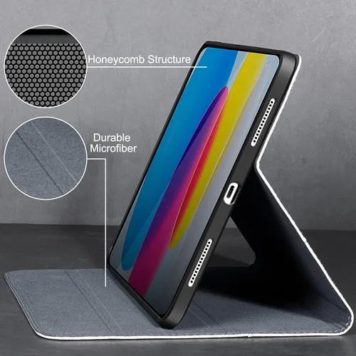 Vista 6 de Funda de cuero Gexmil para iPad (A16) de 11ª generación de 11 pulgadas 2025, funda para iPad de 10ª generación de 10.9 pulgadas 2022, funda