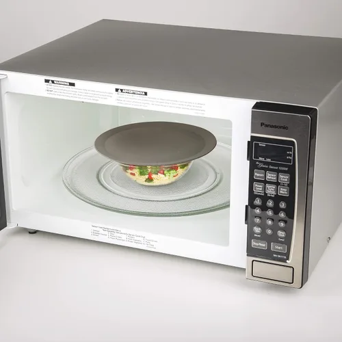 Vista 5 de PrepSolutions Multialfombrilla compacta para microondas, 9.5 pulgadas, gris – Protector de salpicaduras de alimentos para microondas y salvamanteles